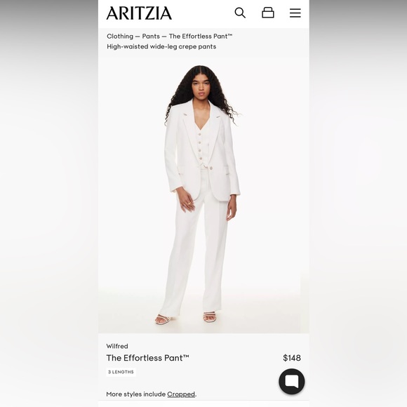 Wilfred Light Birch Crepe Trouser - Picture 1 of 4